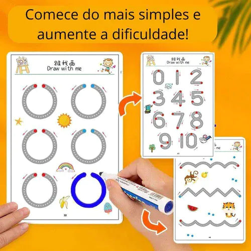 Caderno de Traço e Desenho Infantil MAGICBOOK