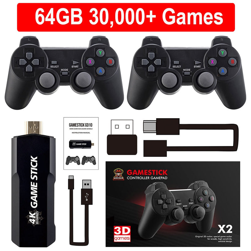 Super Game Stick Retrô - 40.000 jogos + 2 Controles